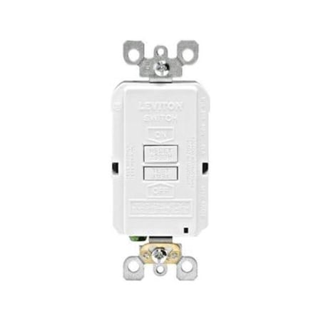 Leviton Leviton Mfg R58-GFRBF-0KW 20 AMP 125 Volt Combo Self-Test Blank Face GFCI Outlet; White 7059124
